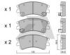 AISIN BPMZ-1001 Brake Pad Set, disc brake